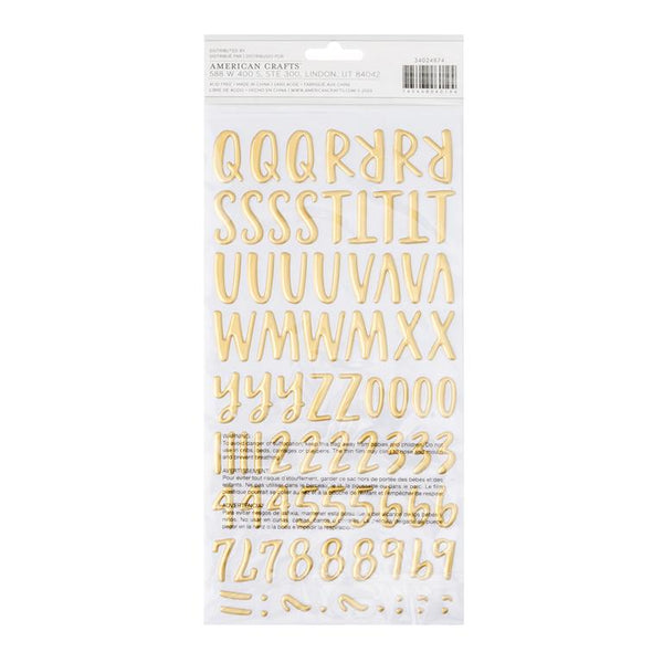 American Crafts Farmstead Harvest 4x6 Puffy Alphabet Stickers – Cheap  Scrapbook Stuff