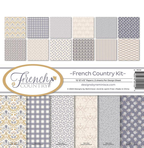 CLEARANCE | Reminisce Color It! 12x12 Scrapbook Paper: Number 2