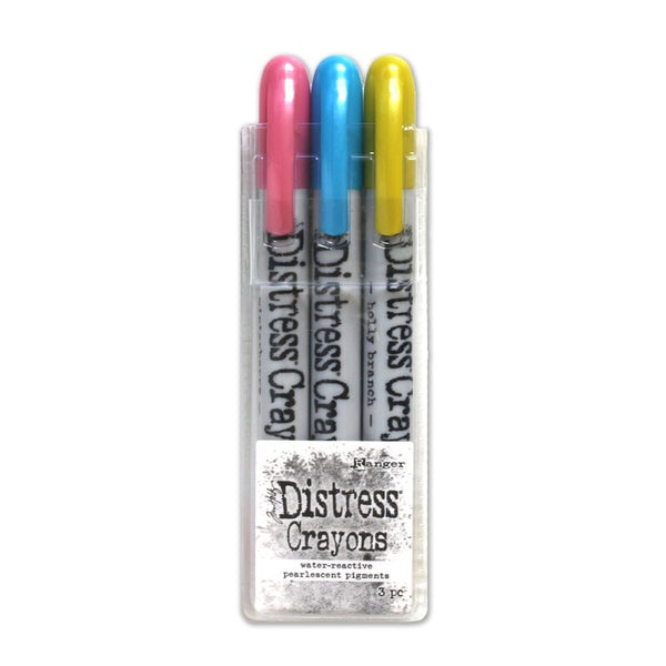 Tim Holtz Distress Pearlescent Crayons: Holiday Set 2 TSCK78265