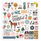 American Crafts Maggie Holms Market Square 12 x 12 Chipboard Sticker Embellishments