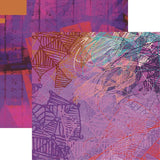 Reminisce Abstract Strokes Five Patterned Paper