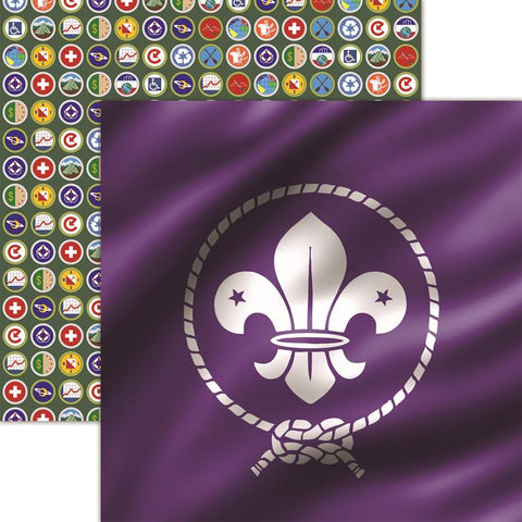 Reminisce Be Prepared The World Scout Emblem Patterned Paper