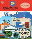 Carta Bella All Aboard Ephemera Die Cut Embellishments