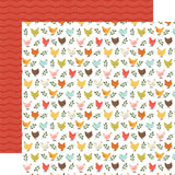 Carta Bella Sunflower Summer Chicken Friends Patterned Paper