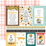 Carta Bella Sunflower Summer Multi Journaling Cards Patterned Paper