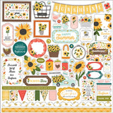 Carta Bella Sunflower Summer Element Sticker Sheet