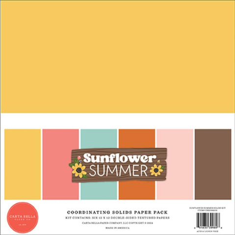 Carta Bella Sunflower Summer Solids Pack