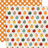 Echo Park Happy Fall Pumpkin Spice Patterned Paper