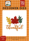 Echo Park Happy Fall Thankful Leaf Trio Designer Die Set