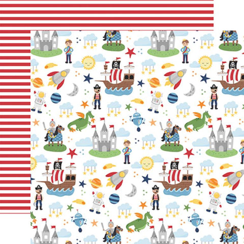 Echo Park My Little Boy Dreaming Of Adventure Patterned Paper