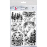 Cioa Bella Clear Stamp Set 6"x8" Welcome To Our Woods