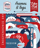 Echo Park Stars & Stripes Forever Frames & Tags Embellishments