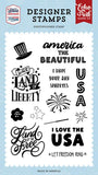 Echo Park Stars & Stripes Forever Land Of The Free Designer Stamp Set