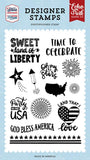 Echo Park Stars & Stripes Forever Sweet Land Of Liberty Designer Stamp Set