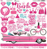 Reminisce Think Pink! 12x12 Sticker Sheet