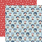 Echo Park Chilling with my Snowmies Snow Globes Patterned Paper