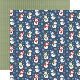 Echo Park Chilling with my Snowmies Snowman Friends Patterned Paper