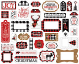 Echo Park A Lumberjack Christmas Frames & Tags Embellishments