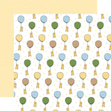 Echo Park Winnie the Pooh Baby Baby On The Way Balloons 12x12 Patterned Paper