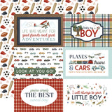 Carta Bella That's My Boy 6x4 Journaling Cards 12x12 Patterned Paper