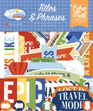 Echo Park Born To Travel Title & Phrases Embellishments