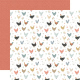 Carta Bella On The Farm Roaming Chickens 12x12 Patterned Paper