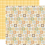 Echo Park Winnie the Pooh Baby Baby Blocks 12x12 Patterned Paper