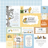Echo Park Winnie the Pooh Baby Multi Journaling Cards 12x12 Patterned Paper