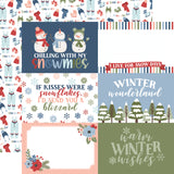 Echo Park Chilling with my Snowmies 6x4 Journaling Cards Patterned Paper