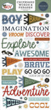 Carta Bella That's My Boy 6x13 Chipboard Words & Phrases Embellishments