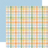 Echo Park Winnie the Pooh Baby Peek A Boo Plaid 12x12 Patterned Paper