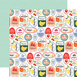 Carta Bella Fruit Stand Produce Labels 12x12 Patterned Paper