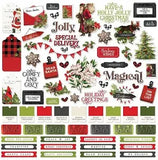 Simple Stories - Simple Vintage Christmas Lodge Cardstock Sticker Sheet