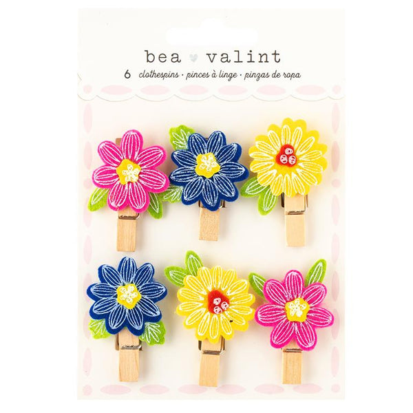 American Crafts Bea Valint Poppy And Pear Flower Clothesfotos Embellishm 