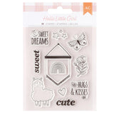 American Crafts - Farmstead Harvest Collection - Clear Acrylic Stamps