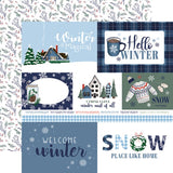 Wintertime: Red / Lt. Blue 12x12 Coordinating Solid Paper - Echo